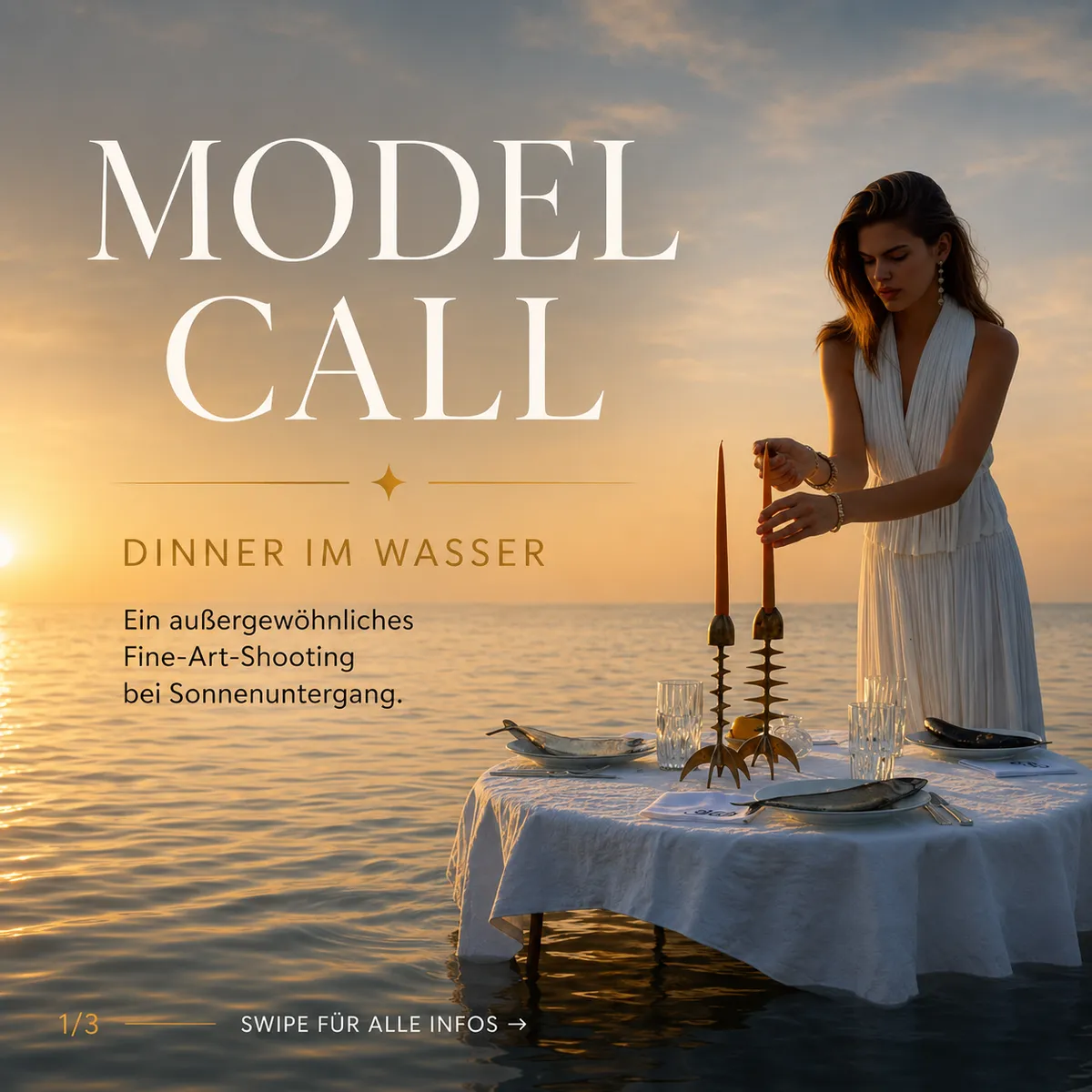 MODEL CALL – “DINNER IM SEE ”